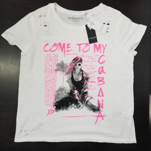 GUESS Come to my Cabana Graphic Tee - Picture 4 of 6